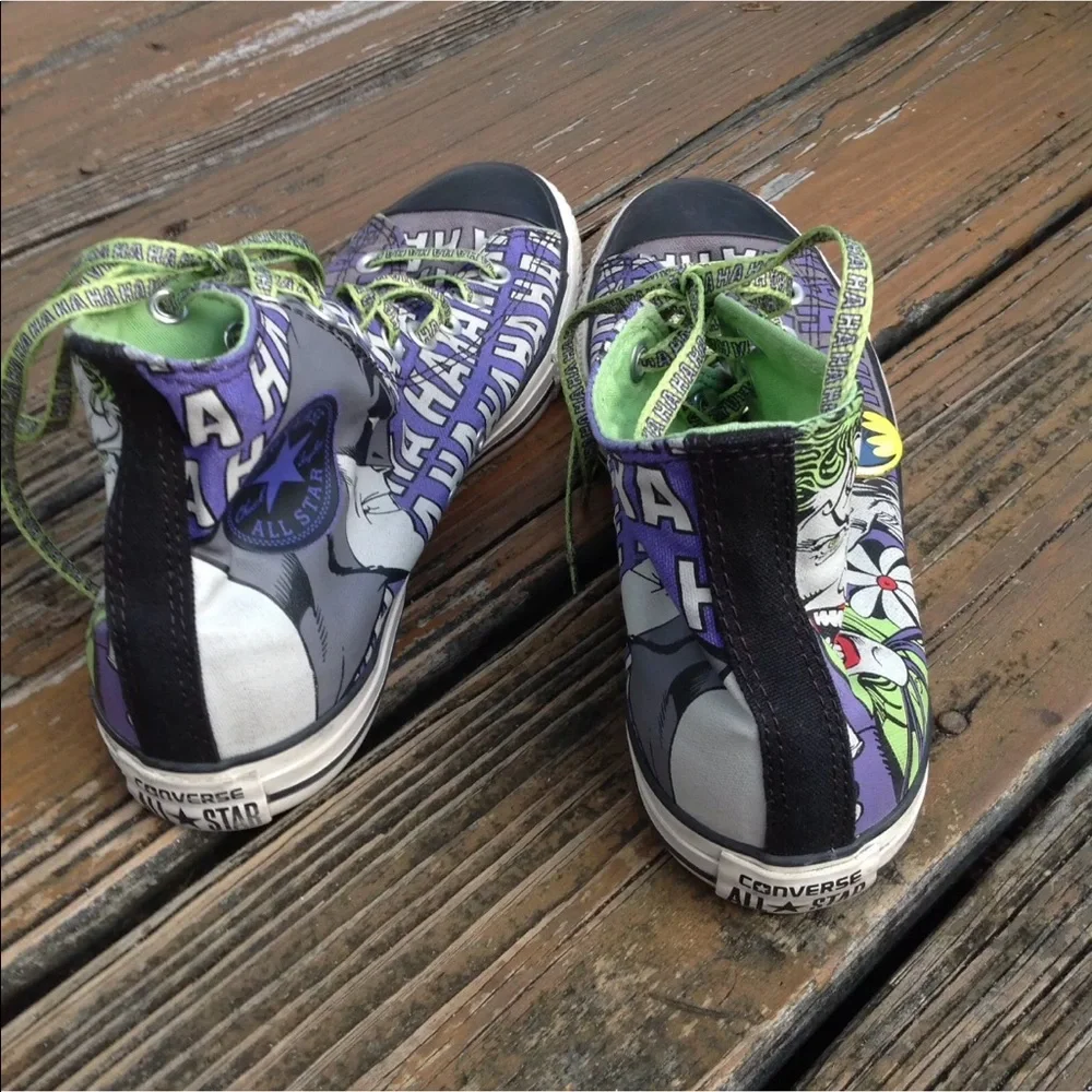 Converse All Star Chuck Taylor Batman Joker Hi Tops M 8 W 10 EU 41.5 Sneakers - Picture 6 of 8